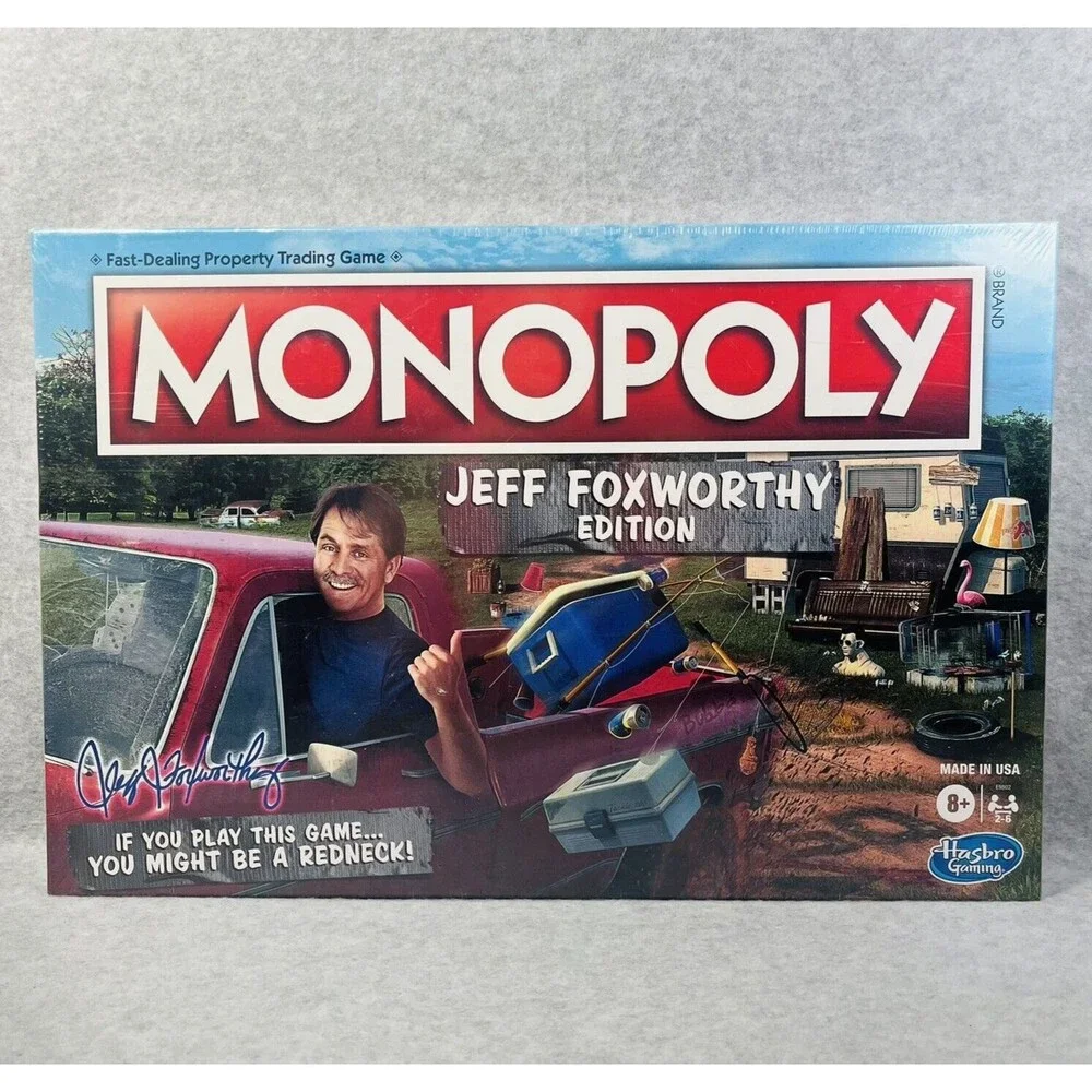Monopoly Jeff‎ Foxworthy Edition Board Game Redneck Brand New Factory Sealed